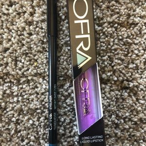 Ofra eyeliner and liquid lipstick
